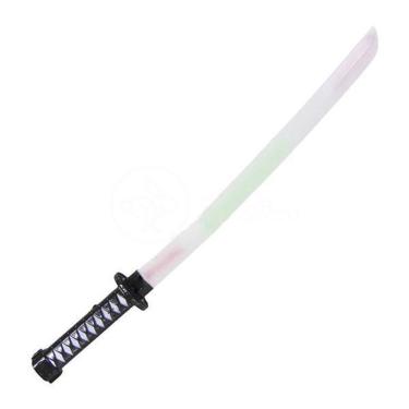 Imagem de Espada Ninja Katana Samurai Som E Luz À Pilha Preto