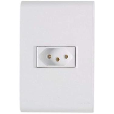 Imagem de Tomada 3p 20a Tramontina - Conjunto Linha Liz - Placa Branca - Modular