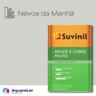 Imagem de Rende & Cobre Muito Suvinil Fosco 16L, NÉVOA DA MANHÃ