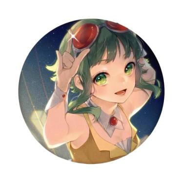Imagem de Broche Redondo De Lata GUMI De Menina Anime Para Roupa E Mochila - bil
