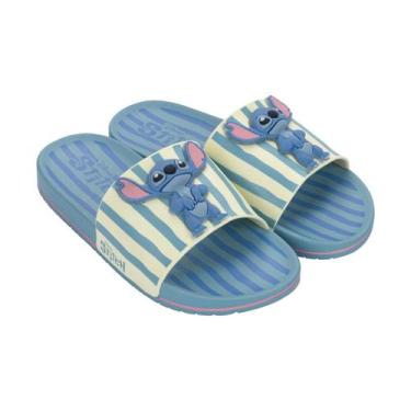 Imagem de Chinelo Slide Infantil Grendene Stitch Disney Mania Confortável - Gren
