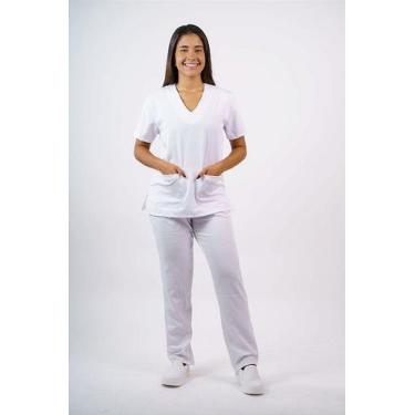 Imagem de Pijama Feminino Oxford Branco - - Toka Brasil, G