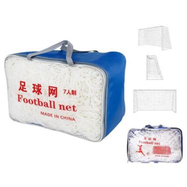 Imagem de Rede Futebol Society Kit 2 Uni Futsal Trava de Gol Jogo Treino Campo S