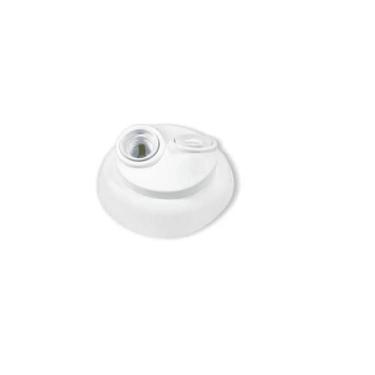 Imagem de Plafon redondo com soquete duplo branco - ILUMI