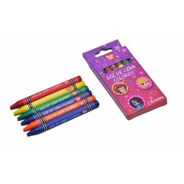 Imagem de Giz de Cera Colorido 06 Peças MA521356 - Pointer