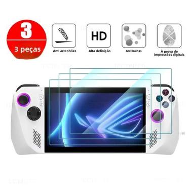 Imagem de Protetor De Tela Asus ROG Ally Em Vidro Temperado Anti-Risco, Filme Pr