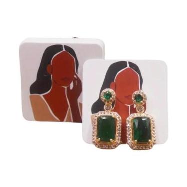 Imagem de Cartões De Exibição Para Brincos Em Papel Kraft, 100 Peças, Suporte Pa