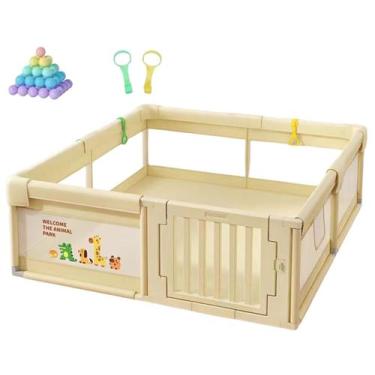 Imagem de Cercadinho Infantil Grade De Proteção Com Porta 1.80X1.20Cm - Mimos E 