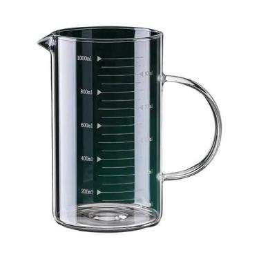 Imagem de Copo Medidor De Vidro Borossilicato Resistente Ao Calor Com Alça 250/3