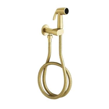 Imagem de Ducha Higiênica Drop Isis Dourado Escovado