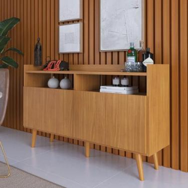 Imagem de Buffet Aparador Intense 4 Portas 2 Nichos Retrô Balcão Cantinho do Caf