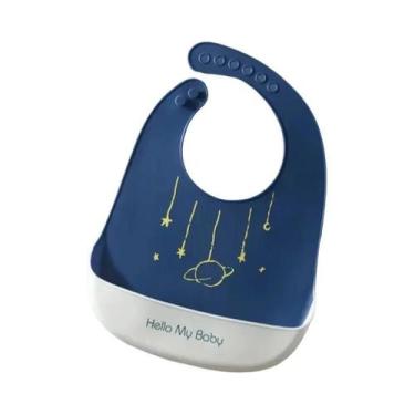 Imagem de Babadores De Silicone Impermeáveis Para Bebês (Meninos E Meninas) Com 
