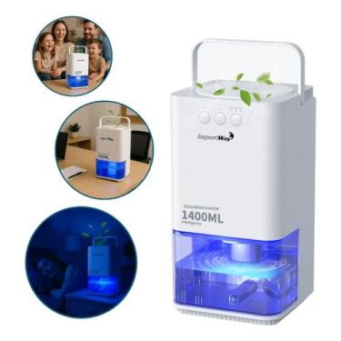 Imagem de Desumidificador De Ar Ambiente Eletrico Antimofo 1400ml Portátil Impor