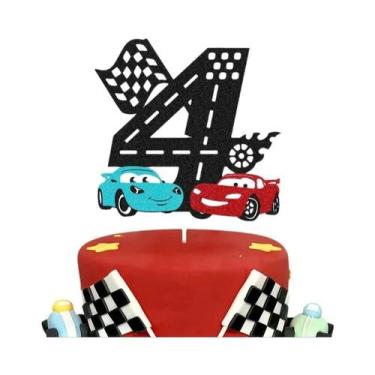 Imagem de Decoração De Bolo Do Disney McQueen Para Crianças, Presente Para Festa