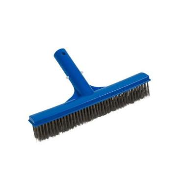 Imagem de Kit 2 Escovas Reta De Aço Para Limpeza De Piscinas - Herbinject