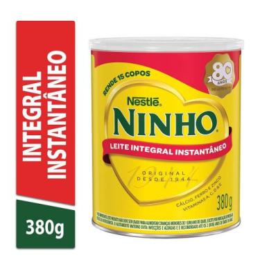 Imagem de Leite em Pó Ninho Integral Instantâneo Lata 380g, 1, 380g