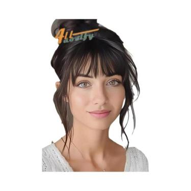 Imagem de Franja Postiça Sintética Para Meninas Com Barba Dupla E Bigodes De Dra