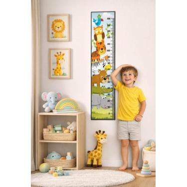 Imagem de Régua Infantil de Parede  Medidor de Altura Para Crescimento De Crianç