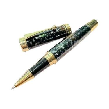 Imagem de Caneta-tinteiro De Metal De Luxo Com Tampa Ergonômica De Torção E Pont