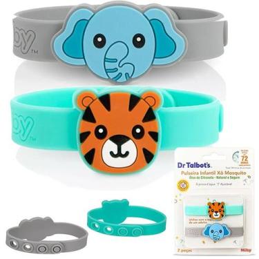 Imagem de Kit 2 Pulseiras Repelente Infantil Bebê - FORA Mosquito - Nuby Baby
