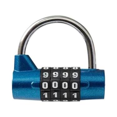 Imagem de Cadeado De Combinação Em Liga De Zinco Com Código De 4/5 Letras Para P