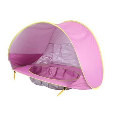 Imagem de EasyGo - Tenda Infantil com Piscina e Proteção UV (Rosa) para Bebês e Crianças na Praia