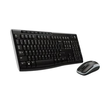 Imagem de Teclado e Mouse Sem Fio Logitech MK270, ABNT2, Teclas de Mídia de Fácil Acesso, Conexão USB, Pilhas Inclusas - 920-004433