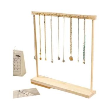 Imagem de Expositor De Joias Em Madeira Maciça De Grande Capacidade Para Montage