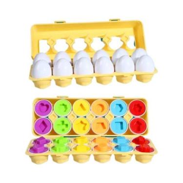 Imagem de Quebra-Cabeça 3D Montessori Para Crianças, Ovos Com Parafusos, Brinque
