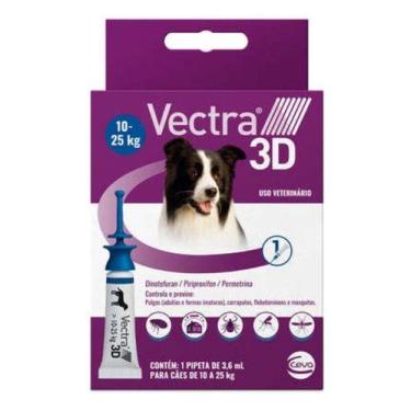 Imagem de Antipulgas e Carrapatos Ceva Vectra 3D para Cães de 10 a 25Kg 1 Pipeta