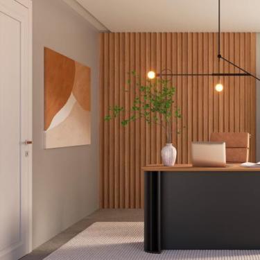 Imagem de Painel Ripado em Placa 100% MDF 134x183cm (2,45m²) - Pradel Móveis