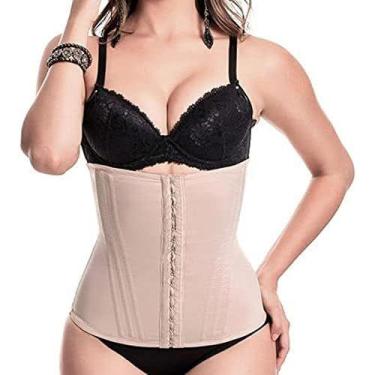 Imagem de Cinta Modeladora Bege Com Reforço Nas Laterais Para Eliminar Pneuzinho