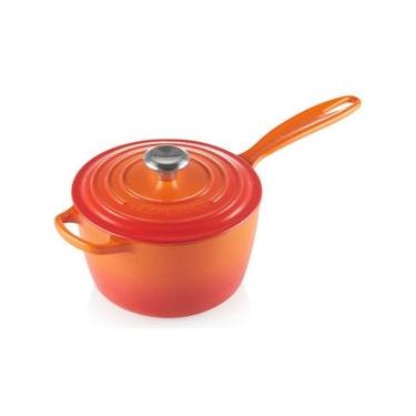 Imagem de PANELA MOLHEIRA LE CREUSET SIGNATURE 18CM EM FERRO FUNDIDO LARANJA 21181180902430