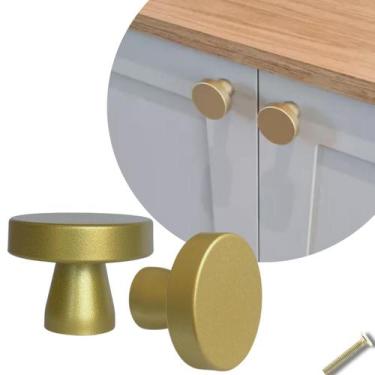 Imagem de Kit 2 Puxador de Gavetas Móveis Cômodas Portas Armários Metal - Compra