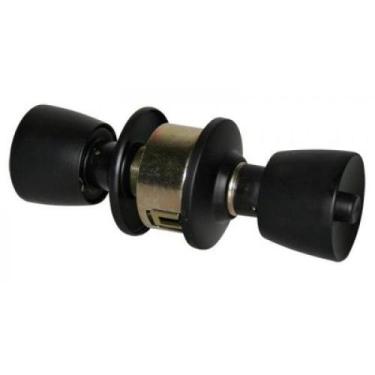 Imagem de Fechadura para Porta Divisória Cilíndrica Preta 90mm Sft050008 Gold