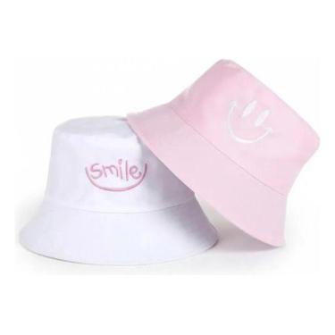 Imagem de Chapéu Bucket Cata ovo Smile Dupla Face Algodão Reversível Luke Sports