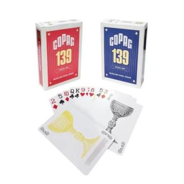 Imagem de 2 Baralho Copag 139 Jogo Cartas Profissional Original Naipe - Congratu