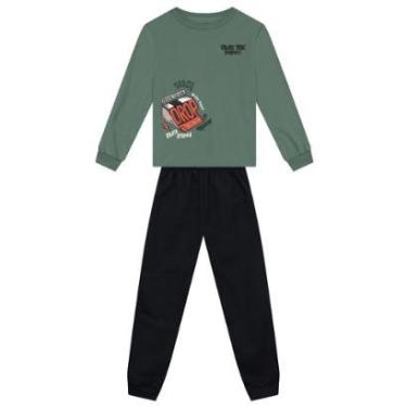 Imagem de Conjunto infantil menino em moletom de skate Brandili-Masculino