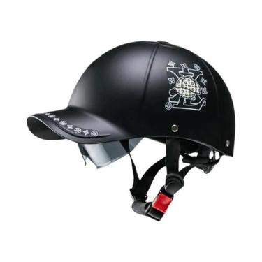 Imagem de Capacete Unissex Para Moto Elétrica Estilo Boné De Beisebol Para Verão