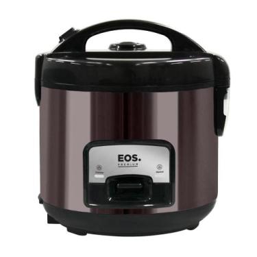 Imagem de Panela Elétrica de Arroz EOS 10 Xícaras Titanium Preta com Tampa de Vi