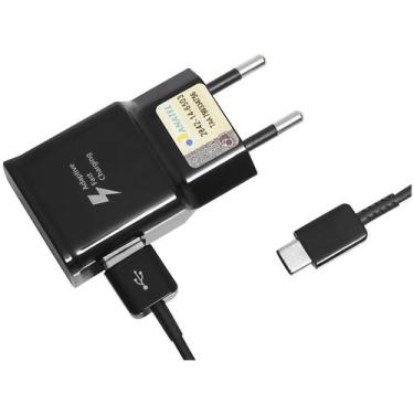 Imagem de Carregador Original Samsung Fast Charge Type C S8 S9 Note 8, Preto, Bi