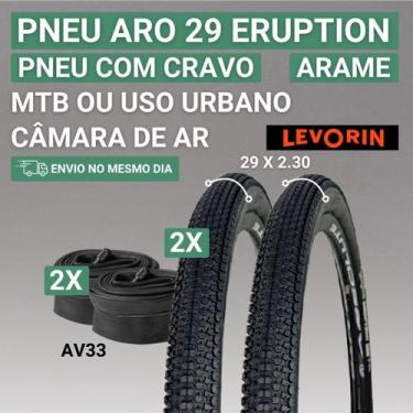 Imagem de Pneu de Bicicleta Aro 29 Levorin Eruption 2.10 2.30 2.40, 2 PNEUS 2.30