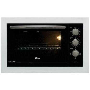 Imagem de Forno Elétrico de Embutir Fischer Fit Line 48 litros Branco, 110V