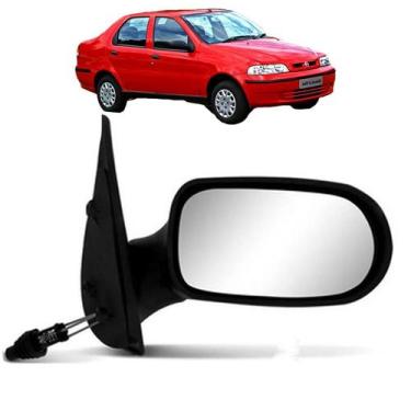 Imagem de Retrovisor Siena Palio Fire 2001 2002 2003 com Controle 4 Portas Lado 