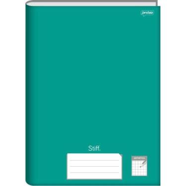Imagem de Caderno Quadriculado Universitário 7X7MM 96 Folhas Brochurão Verde - P