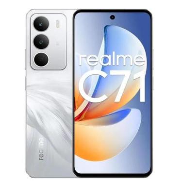 Imagem de Smartphone Realme C71 NFC Lançamento 2025 128GB 4GB Raamboost 50MP câm