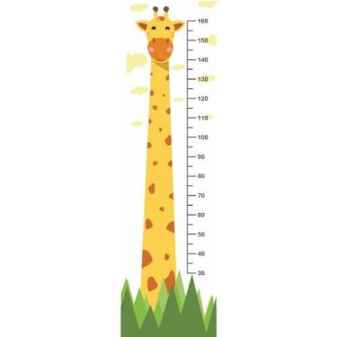 Imagem de Adesivo Régua De Altura Crescimento Infantil Girafa - Mettagraf