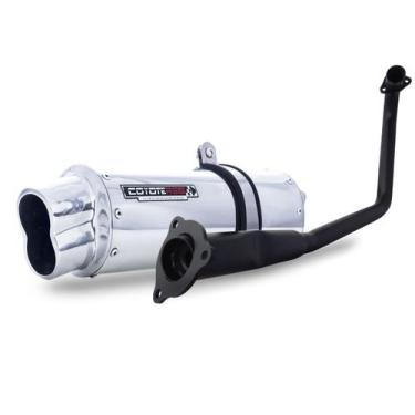 Imagem de Escape / Ponteira Coyote RS5 Boca 8 Aluminio Oval - CG 150 Titan / Fan