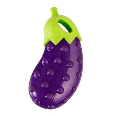 Imagem de Brinquedo Pet Mordedor Berinjela Para Cachorro Pet C/ Apito - JAMBO