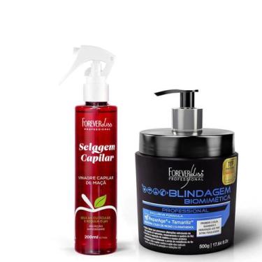 Imagem de Kit Masc. Blindagem e Vinagre Capilar de Maçã Forever Liss - Forever L